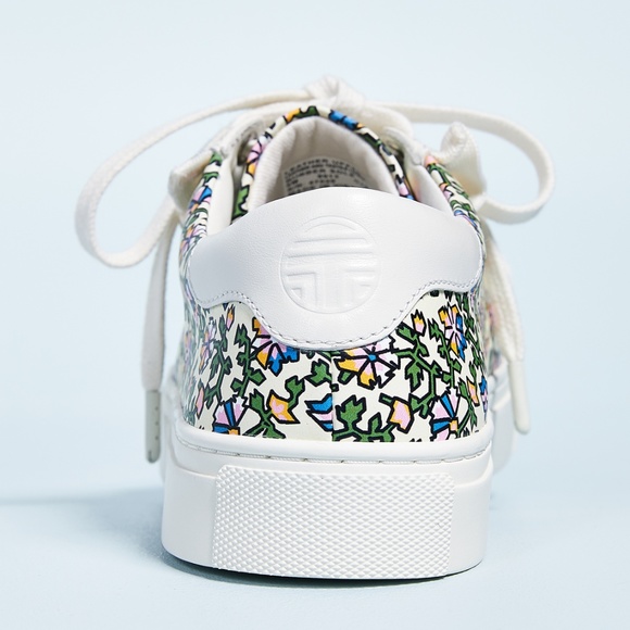 NEW Tory Burch Sport Ruffle Floral Tennis Sneaker - Picture 4 of 7
